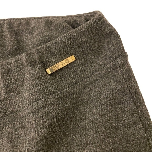 BCBG MaxAzria Pull On Cropped Spandex Stretch Pants; Heathered Grey; Size L - Picture 3 of 4
